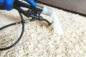 How do you clean a white rug