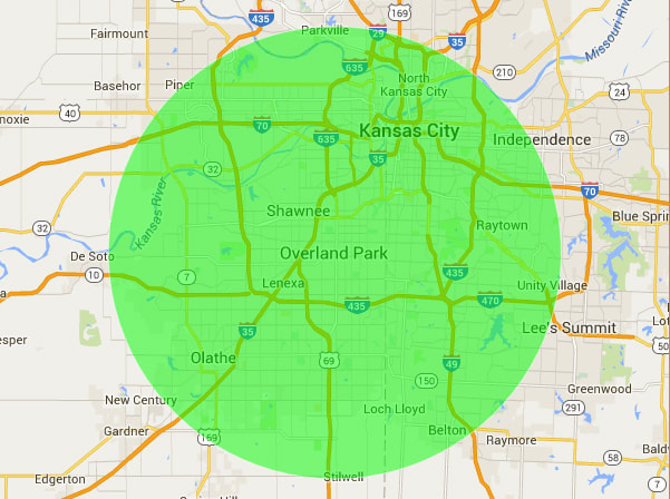 Overland Park, main service area of Sunflower Maids