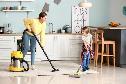 How do you help kids learn to clean