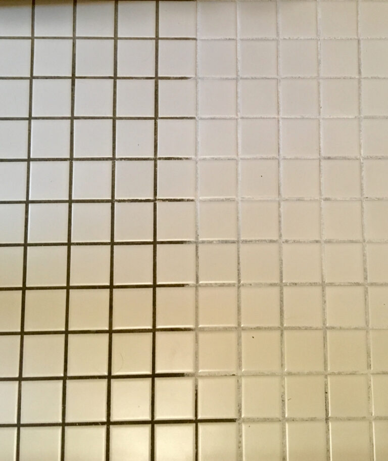 What should you not clean grout with